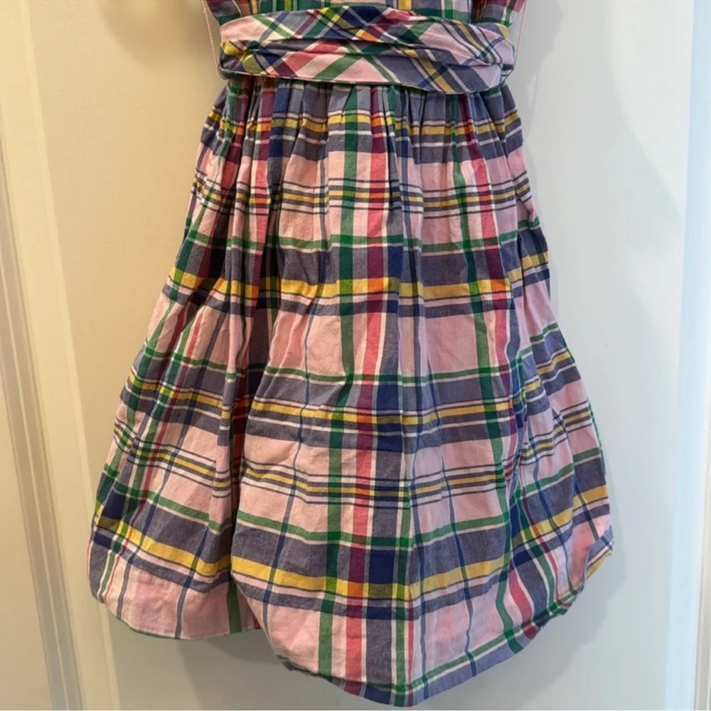 Ralph Lauren pink plaid preppy sleeveless girls 3T sundress